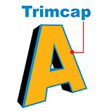 Channel letter trimcap options