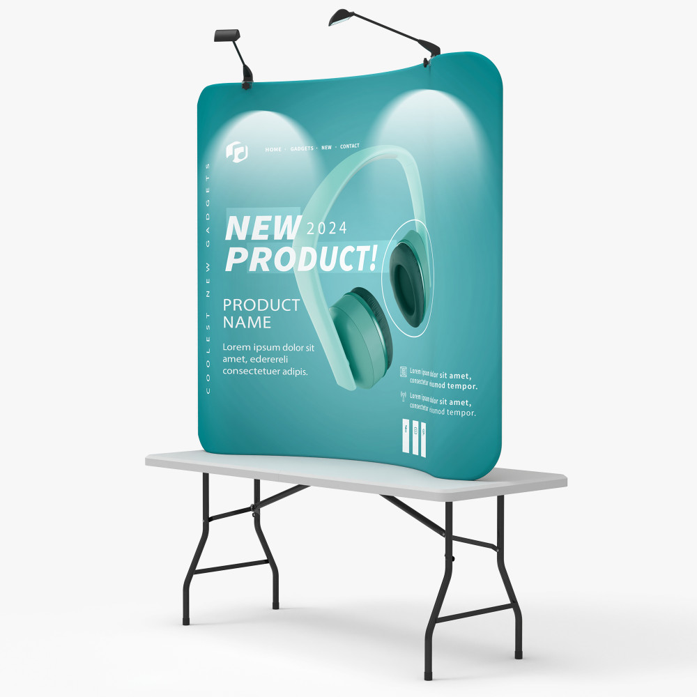 Curved Tension Fabric Display
